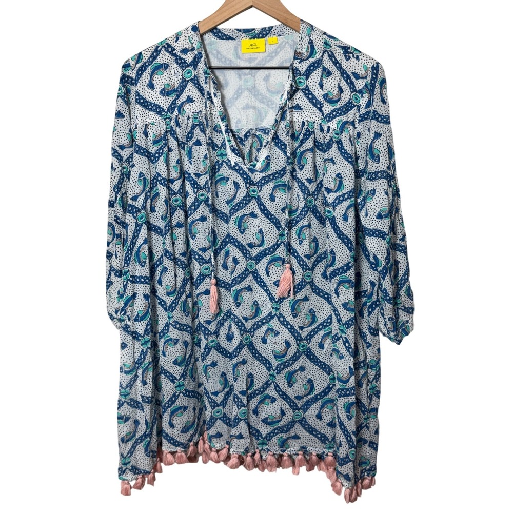 Roller Rabbit Blue and Pink Tunic - Picture 2 of 7